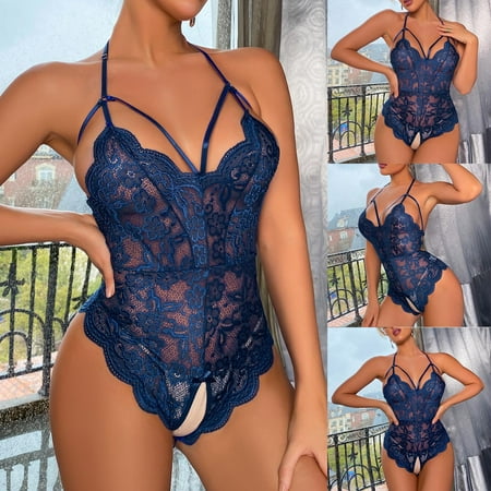

Dqueduo Waist Trainer for Women New Sexy Women Lace Bodysuit Sexy Lingerie Jumpsuit Underwear Sexy Lace Underwear Set Shapewear for Women Tummy Control on Clearance