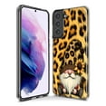 thumbnail image 3 of MUNDAZE Samsung Galaxy S22 Shockproof Clear Hybrid Protective Phone Case Gnome Sunflower Leopard Cover, 3 of 5