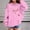 Pink, variant on dazeni Girl's Oversized Bow Hoodies 3-15 Years Long Sleeve Pullover Tops Preppy Cute Sweatshirts Hoodies with Pocket