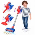 thumbnail image 2 of JoyStone Kids Vacuum Cleaner Toy, 4-in-1 Pretend Play Vacuum with Sound, Color-Changing Lights, Detachable Attachments and Dust Cup, 2 of 9