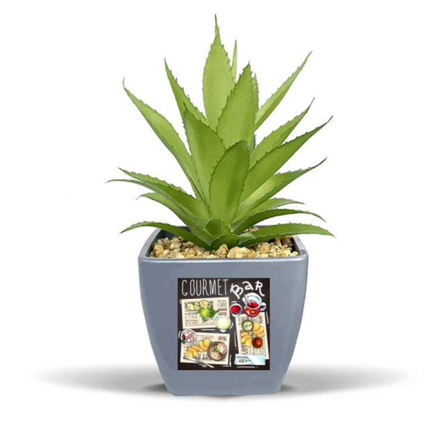 Pot de Fleurs Ananas Faux Limonade Steak Soupe Vase Mini Décor