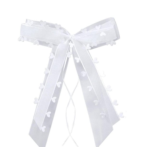 Coche De Boda Con Lazo Blanco, Lazo De Regalo De Cumpleaños Hecho A Mano Para Decoración Para Fiesta De Boda, Embalaje De Regalo 30 Uds. Lazos Vogacara HA036708-00