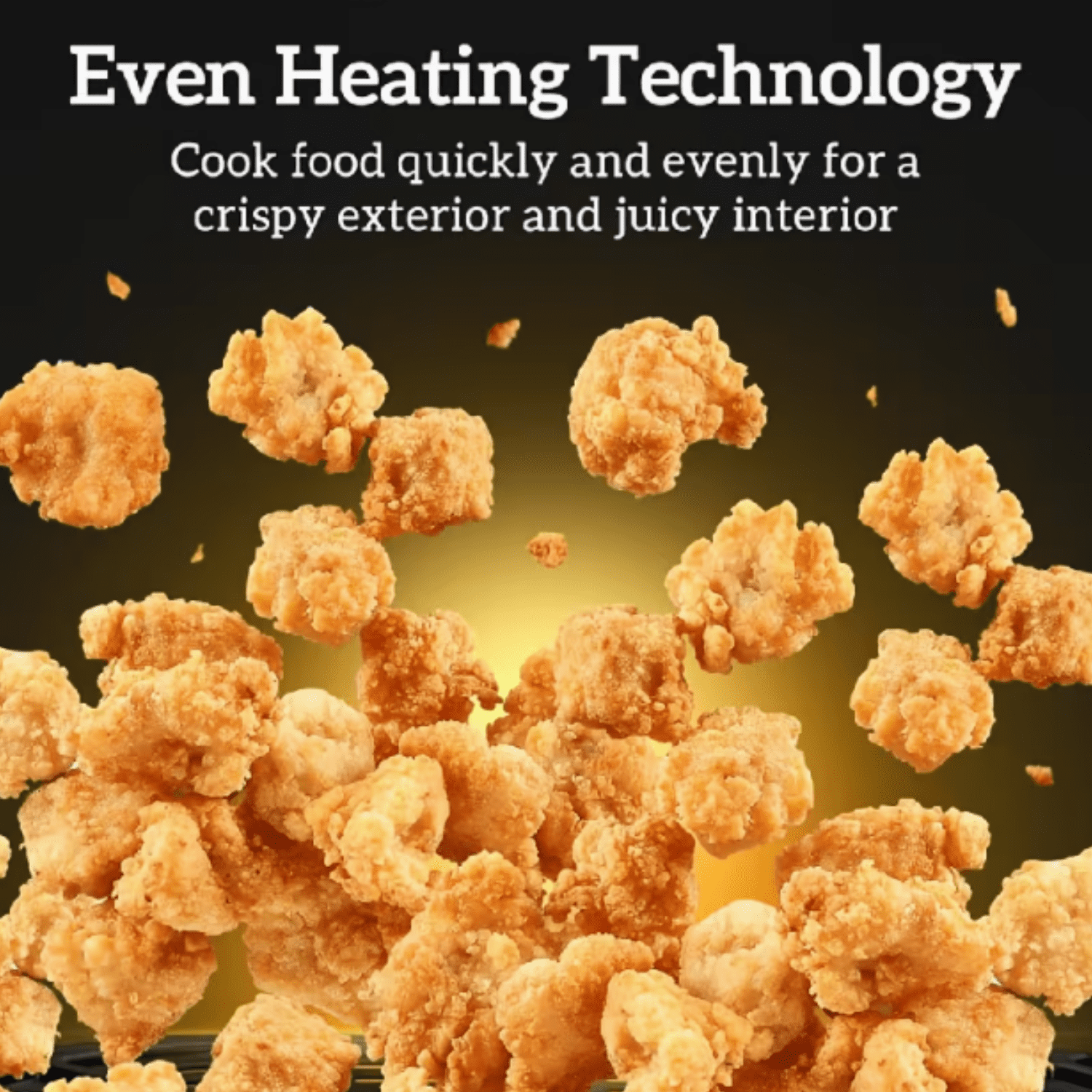 [Smart Air Fryer Oven] Large Capacity | 1pc Smart Cooking Programs, Multifunctional Electric Fryer, Household Kitchen Appliance with Electronic Touch Control-Perfect For Quick & Easy Meals