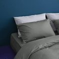 thumbnail image 5 of King Pillowcases, Set of 2, 100% Brushed Microfiber, Soft and Cozy, Wrinkle, Fade, Stain Resistant,with Envelope Closure, Dark Grey, 5 of 7