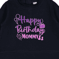 thumbnail image 3 of Inktastic Purple Happy Birthday Mommy Baby Sweatshirt, 3 of 4