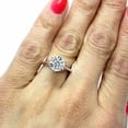 thumbnail image 5 of HeartsAndYou 1.5ct Round Cut Moissanite Engagement Ring for Women Solitaire Promise 18k Rose Gold Over Silver, 5 of 9