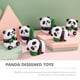 thumbnail image 4 of 3 juguetes sensoriales portátiles con forma de panda para apretar y aliviar el estrés., 4 of 7