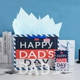 thumbnail image 4 of Usmilegift 13'' Fathers Day Gift Bags with Greeting Card and Tissue Paper Best Dad Ever Dad Day Paper Gift Bags for Birthdays, Father's Day, Congratulations, Thank You, 4 of 6
