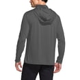 thumbnail image 4 of Men's UPF 50+ Sun Protection Long Sleeve Hooded Shirt with Mask for Spring Fall Hiking Fishing Outdoor,Dark Gray,M, 4 of 8