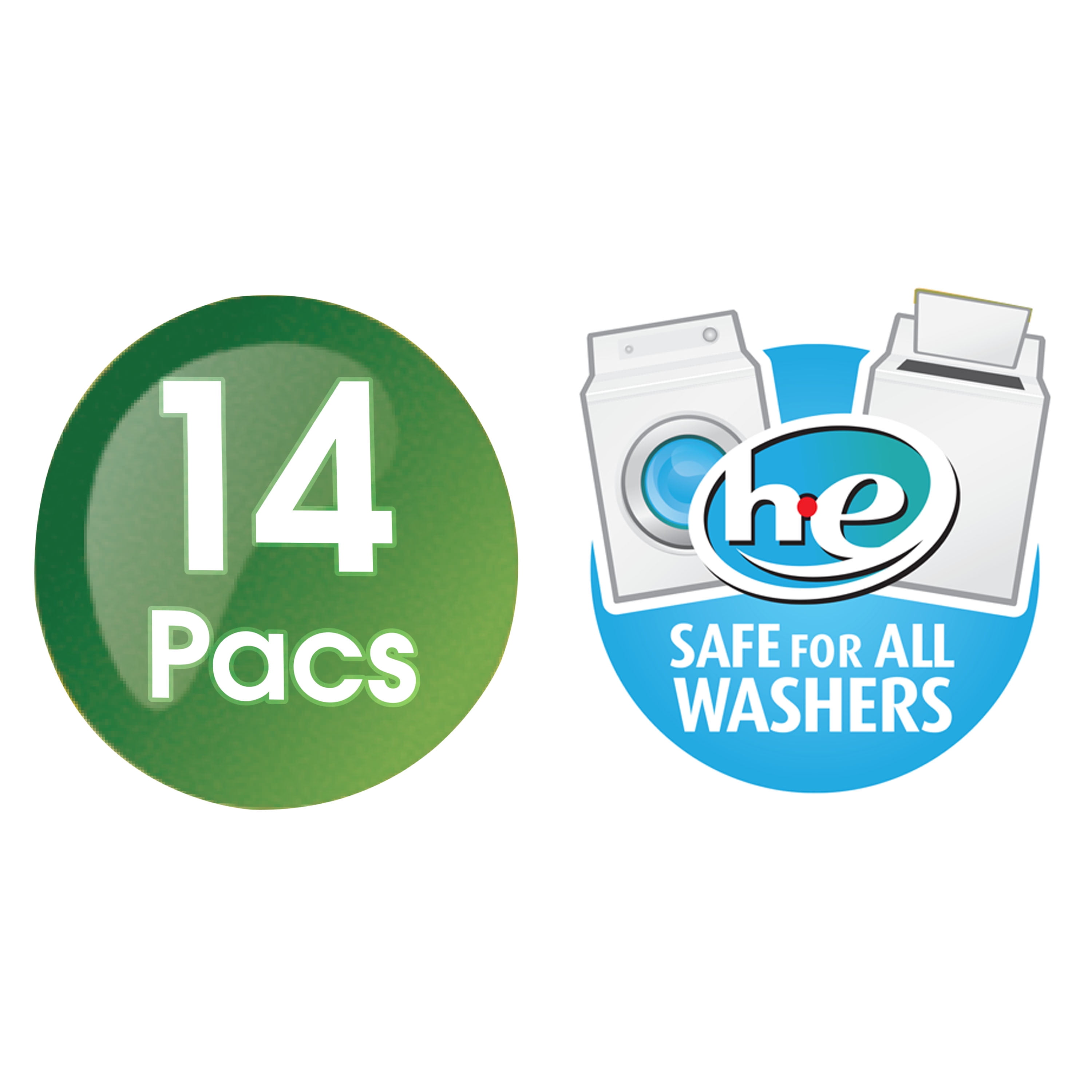 Great Value Ultimate Fresh Laundry Detergent Pacs, Original Clean, 14 Count