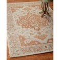 thumbnail image 6 of Ox Bay Epoch 7'9" x 9'9" Orange/Ivory Medallion Hand-Tufted Wool Blend Indoor Area Rug, 6 of 9