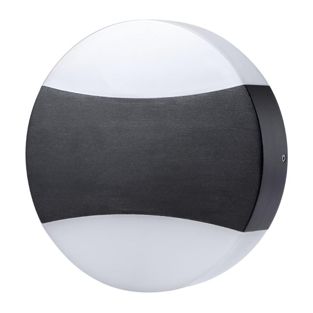 Bewildely 12W / semicircular (negro + blanco) lámpara de pared exterior lámpara de pared de balcón al aire libre LED al aire libre simple Iluminación y accesorios No.1 Bewildely HA025612-01