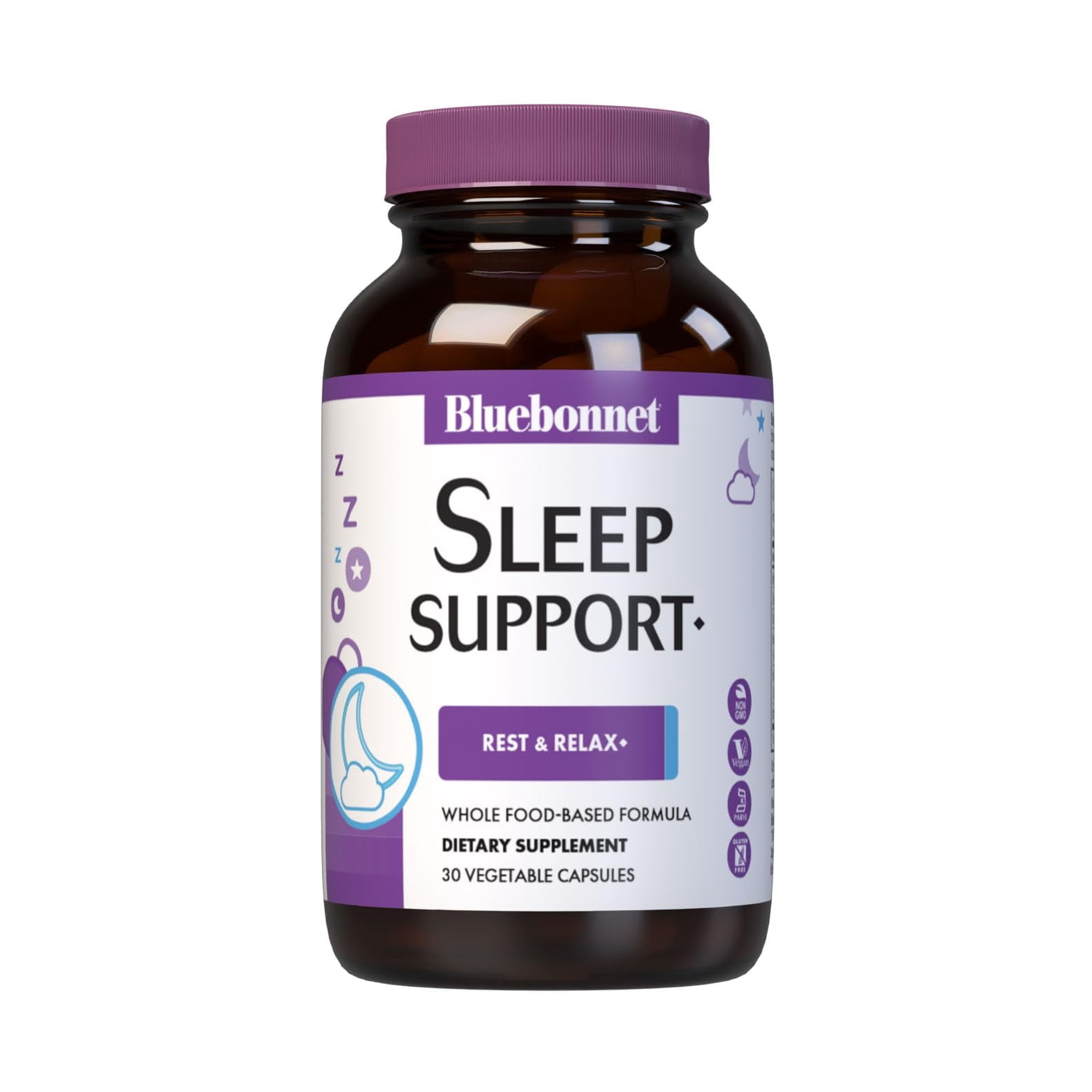 Bluebonnet Nutrition Sleep Support*, Rest & Relaxation* Whole Food-Based 30 Days