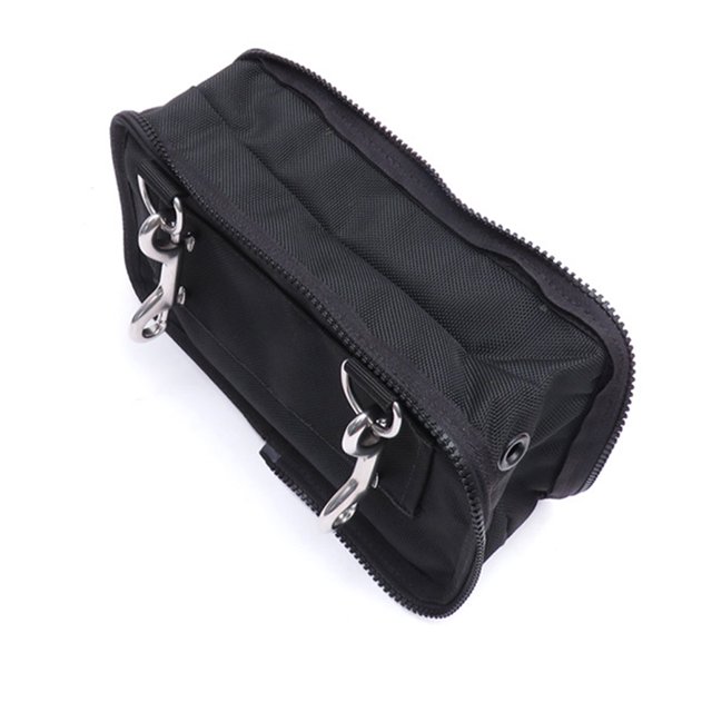 Greeniant Mini bolsa de bolsillo de almacenamiento de montaje lateral para buceo, gancho de doble extremo, funda de vuelo trasera pequeña, bolsa Deportes acuáticos