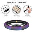 thumbnail image 4 of Cauagu vintage dark paint Print Car Steering Wheel Cover - Universal Car Accessory for Diverse Cars for Steering Wheel with a Diameter of 14.5"-15", 4 of 6