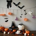 thumbnail image 4 of Decoraciones para fiestas de Halloween, pancarta de Halloween, calabaza, fantasma, murciélago, araña, sombrero, suministros para fiestas de miedo, gui, 4 of 4