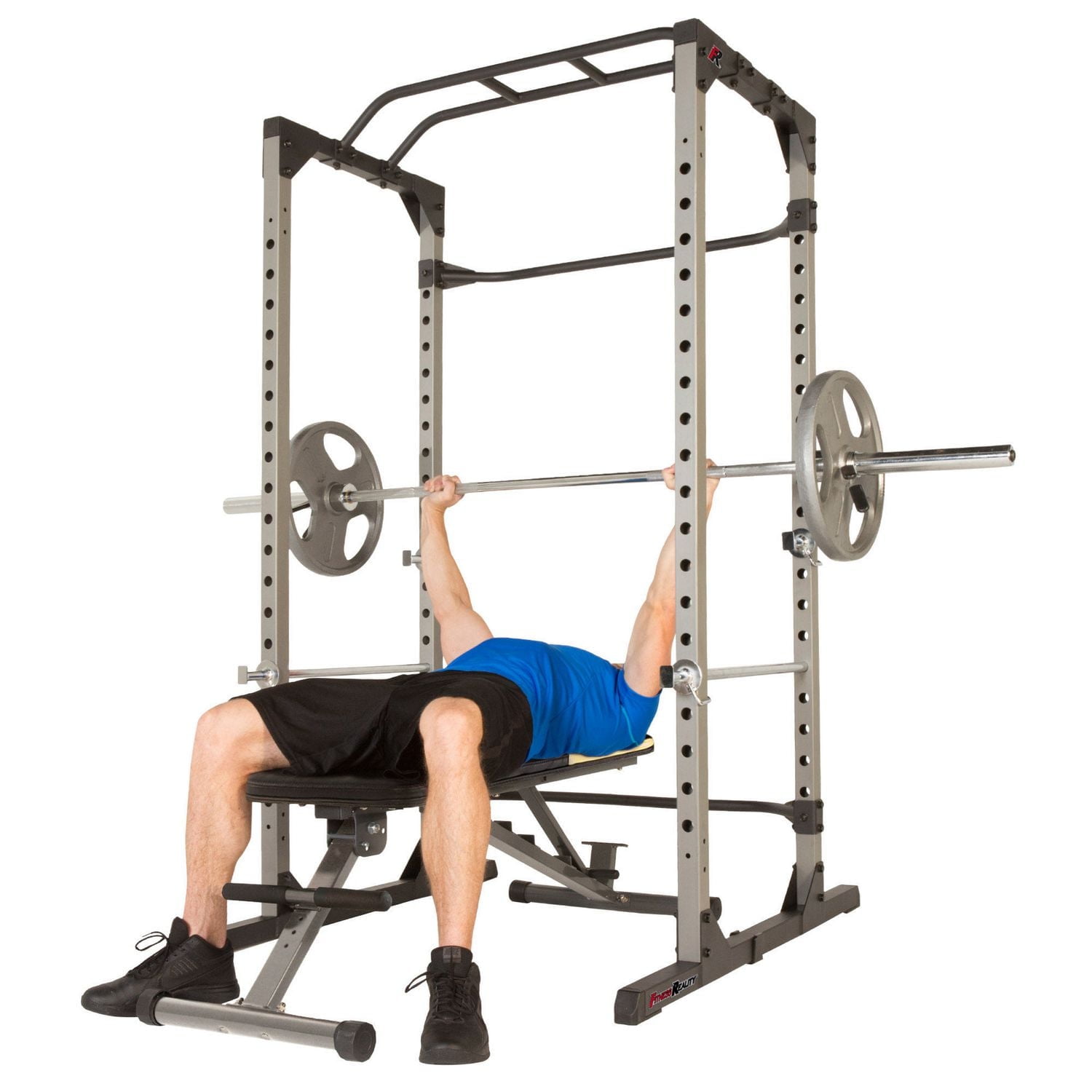 Squat Rack Fitness Reality 1000 Weight Bench Fitness Reality 810XLT Super  Max Power Cage With The 800 Lb