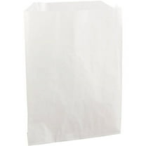 Bagcraft Grease-Resistant Single-Serve Bags, 6" x 7.25", White, 2,000/Carton -BGC450019