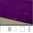 thumbnail image 3 of The Great American Store's Ultra-Soft 1800 Series Microfiber Solid Fitted Sheet Side Pocket/Pouch Organizer (Pack of 1, King, Purple)- Fade and Wrinkle Resistant - Hypoallergenic, 3 of 5