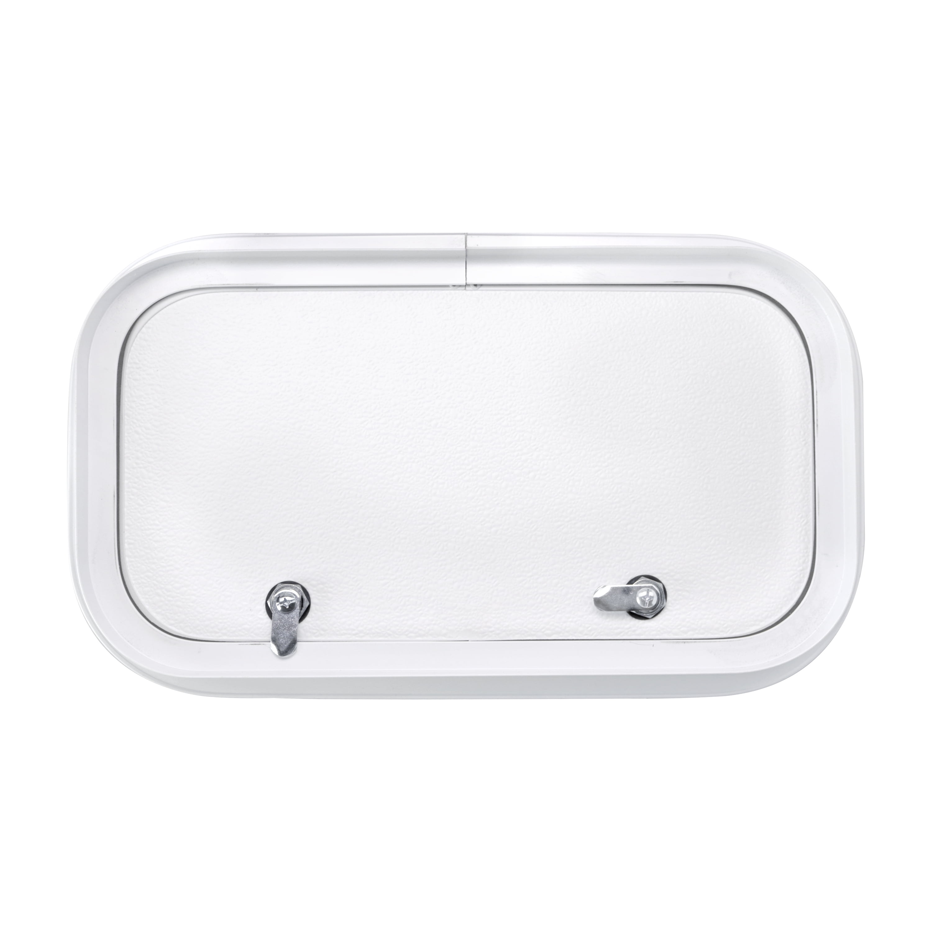 RV Baggage Door With Rounded Corners – White Fiberglass Compartment Door By RecPro