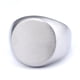 thumbnail image 1 of Anillo de acero inoxidable neutro, de moda, de material de acero de titanio brillante y redondo, accesorio versátil y fácil de usar, 1 of 6