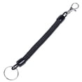 thumbnail image 3 of 2X Lobster Clasp Black Spring Stretchy Coil Cord Strap Keychain Key Chain Rope, 3 of 8