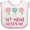 White and Pink, variant on Inktastic Mimi Loves Me Daisies Girls Baby Bib