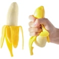 thumbnail image 1 of juguetes sensoriales antiestrés, con forma de plátano, antiestrés, para niños y adultos, creativos y divertidos para pelar plátanos (amarillo), 1 of 5
