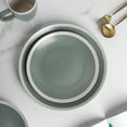 thumbnail image 4 of Stone Lain Serenity Rustic Stoneware Dinner Plate Replacements, 4 Count, Green and Cream, 4 of 6