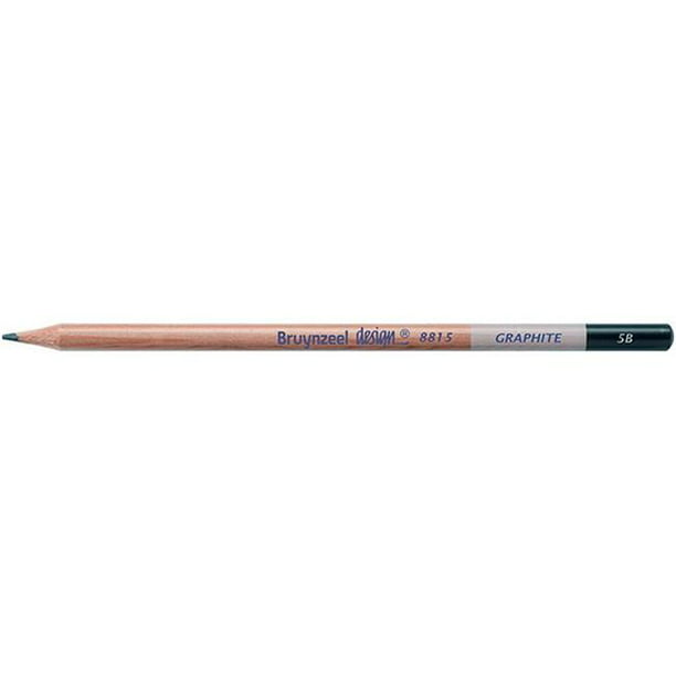 Royal Talens 8815K5B Bruynzeel Design Graphite Pencil, 5B Lead