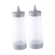 thumbnail image 5 of 2 botellas exprimibles para condimentos, vacías, reutilizables, transparentes, dispensadoras de condimentos para aceite, barbacoas y picnics. Gris, 5 of 9