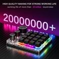 thumbnail image 2 of 16-Key Programmable Macro Keyboard with 3 Knobs and Volume Control, Wireless 2.4G/Bluetooth/Wired Mechanical Gaming Keypad, Black, 2 of 9