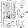 thumbnail image 2 of Ethnic Greek Key Shower Curtains Bath Mat Traditional Meander Border Bathroom Non-Slip Toilet Floor Rug r Luxury Carpet Set, 2 of 5