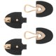 thumbnail image 1 of HEALEEP 1Par De Cuero Y Metal Para Ropa Decorativa En Color Negro, 1 of 6