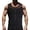 Black, variant on Men's Undershirts Tank Summer Breathable Mesh Elastic Slim Fit Zippered Shirt Abdominal Wear Worn Inside