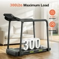 thumbnail image 5 of Dcskyn Walking Pad Treadmill for Home Use Foldable Walking Machine with Long Handrail LED Display 300 LBS Capacity Safe Design for Seniors, 5 of 6