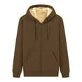 thumbnail image 4 of WELOIJEVBE Winter Coat for Men Winter and Thick Lamb Coat Casual Sports Suit Men's Fashion Clothes Trousers Plus Size Men's Suit Hoodies for Men, 4 of 4