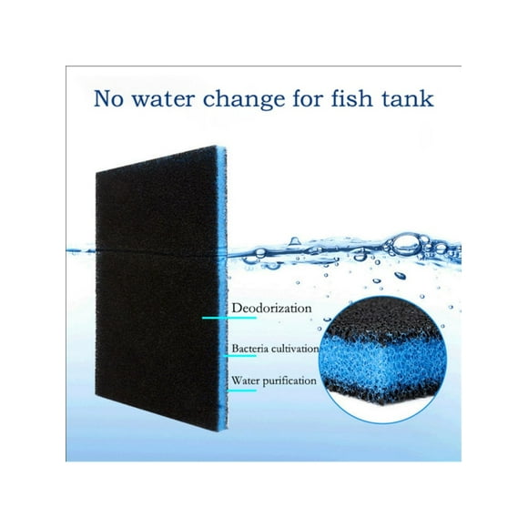 50*11*2cm Single Piece Activated Carbon Filter Sponge For Aquarium