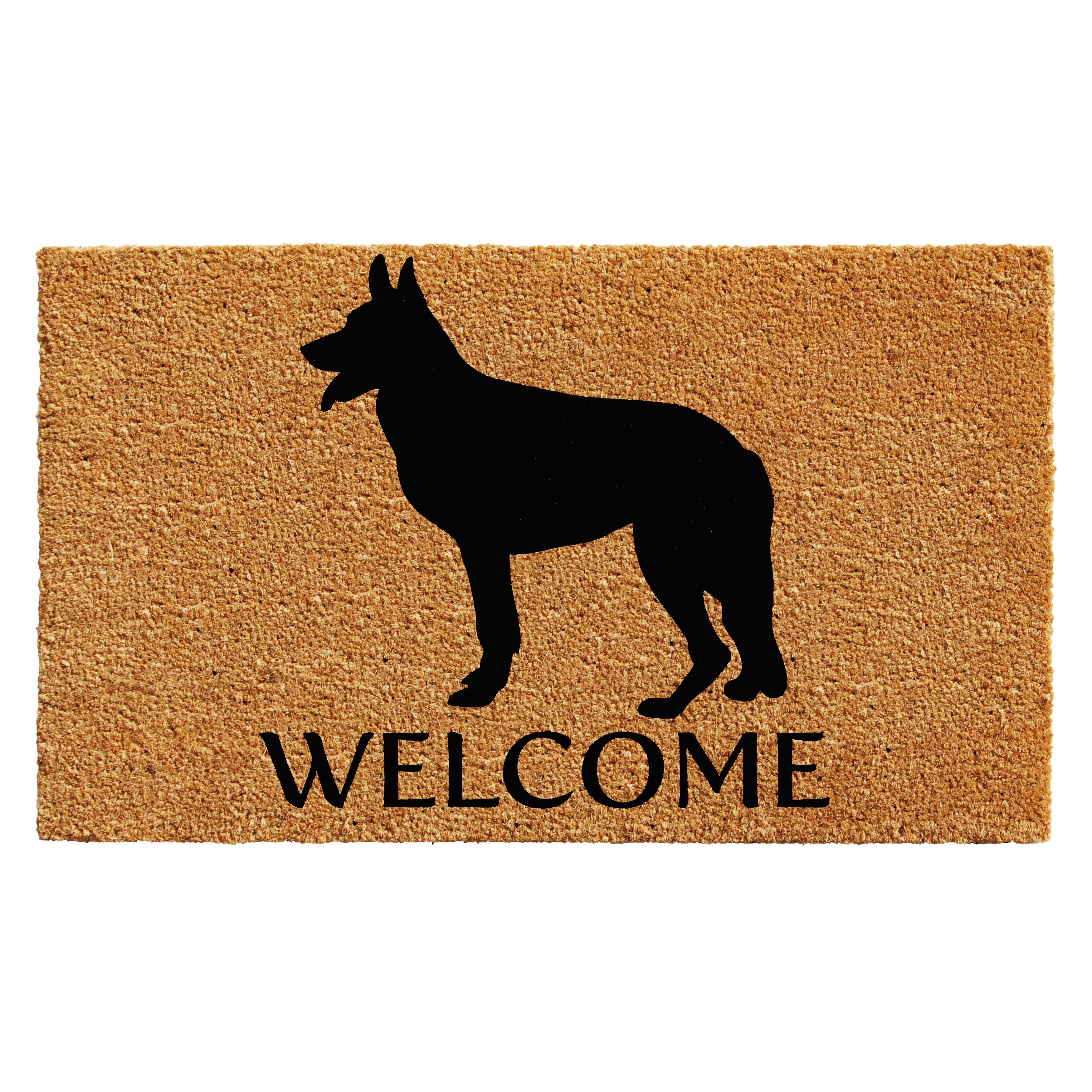 doormats Weatherproof Dog Dog 47 Floor mat german shepherd white Doormat 