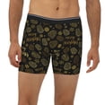 thumbnail image 2 of Disketp Gold Pinecone Merry Christmas Men's Boxer Briefs Men’s Underwear Boxer Briefs for Men, 2 of 7