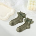 thumbnail image 3 of Yesbay 1 Pair Girl Socks Ruffle Lace Decor Thin High Elasticity Anti-slip Soft Sweat Absorption Dance Socks, 3 of 9