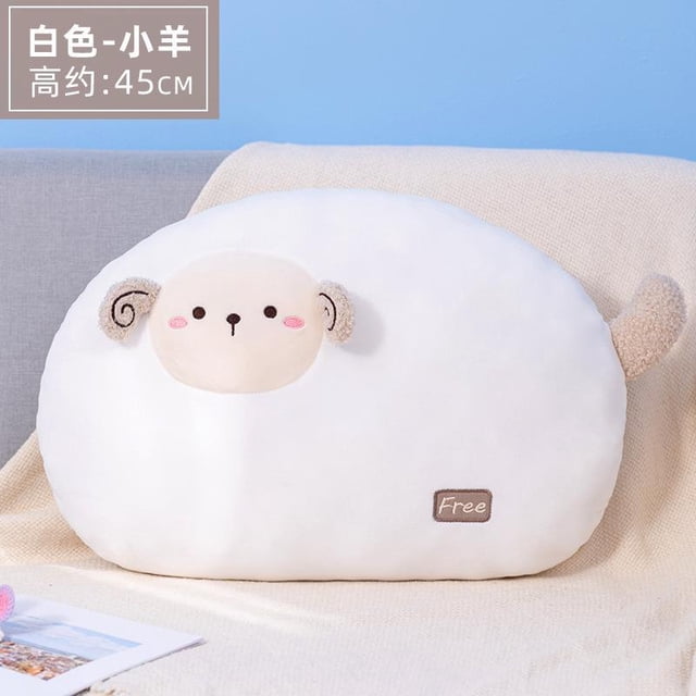 Plump Cat Soft Pillow / Cute Fat Round Dog / Cat / Rabbit Plush Toy / Birthday Giftsheep45cm Deng Xun unisex