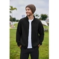 thumbnail image 6 of COOFANDY Men's Soft Polar Fleece Jacket Lightweight Full Zip Jackets Casual Outdoor Warm Jackets Coats with Pockets, 6 of 7