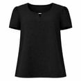 thumbnail image 1 of Blusa George para Mujer, Manga Corta Negro Talla M, 1 of 4