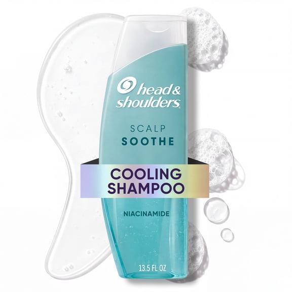 Head and Shoulders Scalp Soothe Dandruff Shampoo, Cooling for Itchy Scalps, with Niacinamide, 13.5 fl oz