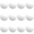 thumbnail image 1 of 12 Pack Of Smooth White Foosballs For Standard Foosball Tables & Classic Tabletop Soccer Game Balls, 1 of 1