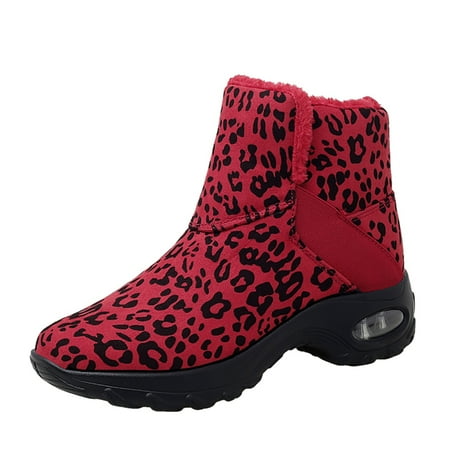 

Boots for Women Clearance Deals! Verugu Western Cowboy Low Heel Comfort Bootie Combat Boots for Women Snow Boots Plus Velvet Warm Women s Shoes In Tube Air Cushion Sole Outdoor Casual Shoes Red 37