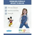 thumbnail image 2 of Disney Mickey Mouse Goofy Donald Duck Toddler Boys Bib Overalls Infant to Big Kid, 2 of 5