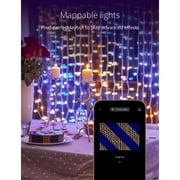 Twinkly Curtain App-Controlled Smart 210 Multicolor RGB+W LED Christmas Lights