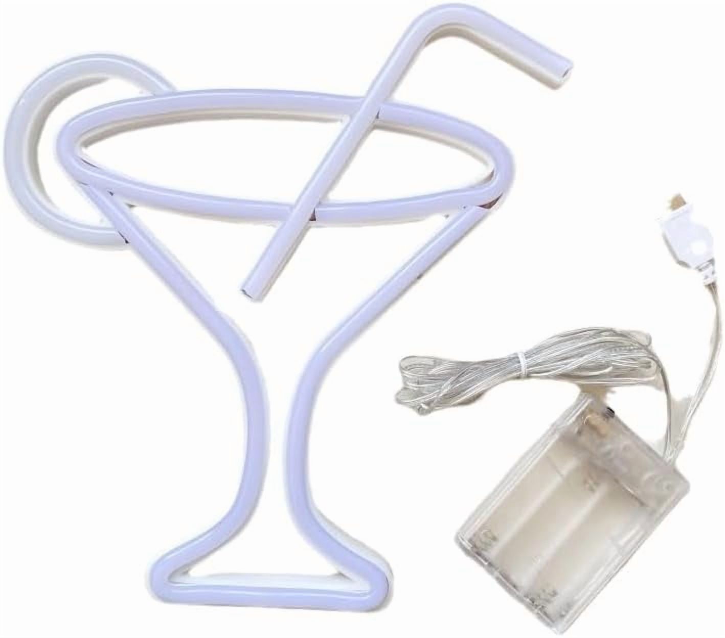 SHANJIA Cocktail Neon Signs for Wall Decor, Blue Cocktails Neon Light Sign,for Wall Decor Lights up Signs for Bar Pub Christmas Restaurant Bedroom Decoration